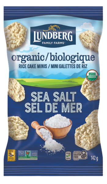 Lundberg  Mini galettes de riz sel de mer bio