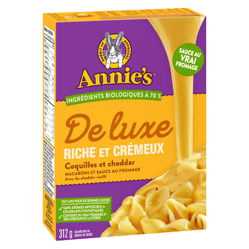 Annie's Repas De Luxe Coquilles Cheddar Riche Et Crémeux