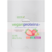 Genuine Health Fermented Vegan Proteins+ Bar, Strawberry Pistachio, 14g Protein, Gluten Free, 12 count