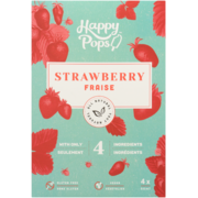 Happy Pops Strawberry 4 x 66 ml