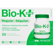 Bio-K+ Capsules probiotiques - Soins quotidiens+ 25 milliards - 15 capsules