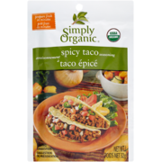 Simply Organic Assaisonnement à Taco Épicé 32 g