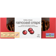 Lesley Stowe Raincoast Crisps Cranberry and Hazelnut Crackers 150 g