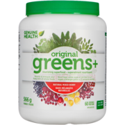 Genuine Health Greens+ Original, baies mélangées, poudre de super aliments