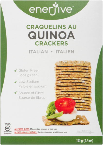 Enerjive Quinoa Crackers Italian 130 g