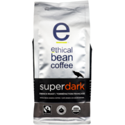 Ethical Bean Coffee Superdark Café Arabica en Grains Entiers Torréfaction Française 340 g