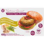 Vegetarian Gourmet Artisan Vegan Burgers Gourmet Vegan Burgers Quinoa & Chickpea 4 x 100 g (400 g)