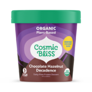 Cosmic Bliss crème glacée base végétale Fudge Chocolat Noisette Bio