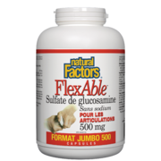 Natural Factors FlexAble Sulfate de glucosamine 500 mg 500 capsules