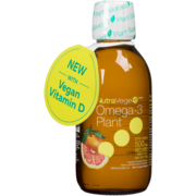 NutraVege +D Omega-3 Plant Liquide Saveur Pamplemousse et Tangerine 200 ml