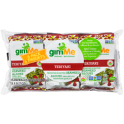 gimMe Organic Premium Roasted Seaweed Teriyaki 6 Packages x 5 g (30 g)
