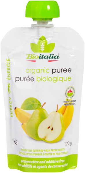 Bioitalia Purée Biologique Poire et Banane 120 g