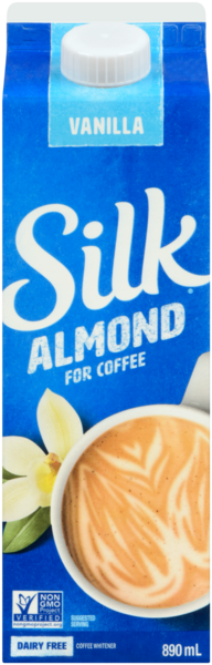 Silk Coffee Whitener Almond for Coffee Vanilla 890 ml