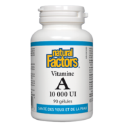 Natural Factors Vitamine A 10 000 UI 90 gélules