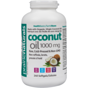Prairie Naturals Santé Bases Coconut Oil 1000 mg 240 Gélules