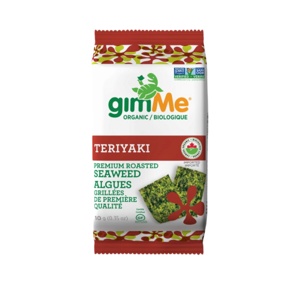 Gimme Biologique Croustilles d'Algues Grillées Teriyaki 10 g