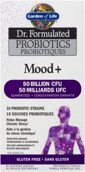 Dr. Formulated - Probiotiques Mood+ (Humeur) - Caps végés