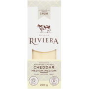 Maison Riviera Cheese Cheddar Medium 33 % M.F. 200 g