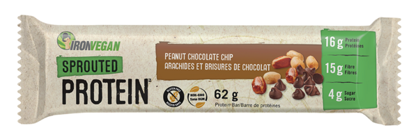 Iron Vegan Proteine Barre Germe Arachide Chocolat