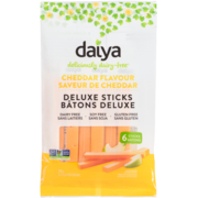 Daiya Deluxe Sticks Cheddar Flavour 6 Sticks x 22 g (132 g)
