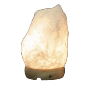 Lampe de sel himalayen blanche