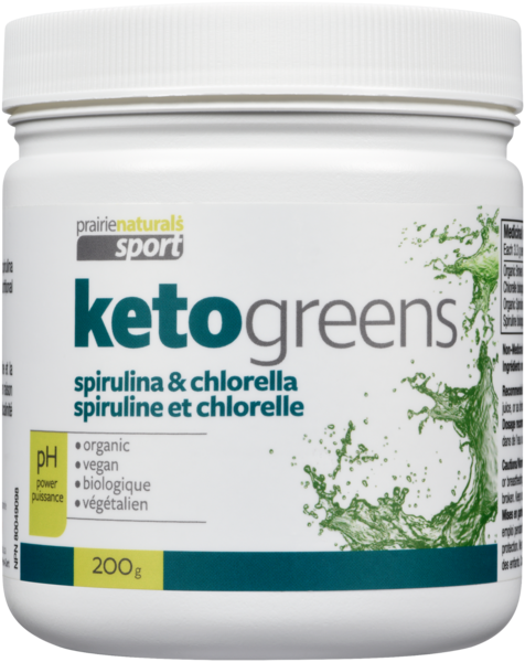 KetoGreens chlorelle et spiruline biologiques avec huile TCM biologique - poudre