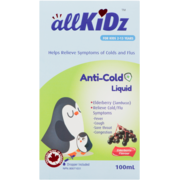allKiDz Anti-Cold Liquid Elderberry Flavour for Kids 2-13 Years 100 ml