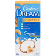 Cashew Dream Original Unsweetened Non-Dairy Cashew and Coconut Beverage 946 ml