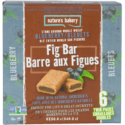 Nature's Bakery Barres aux Figues Bleuets 6 Emballages Doubles x 57 g (340 g)