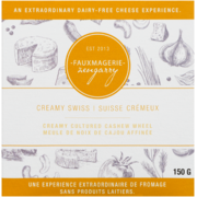 Fauxmagerie Zengarry Creamy Cultured Cashew Wheel Creamy Swiss 150 g