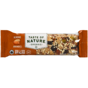 Taste of Nature Organic Snack Bar Almond 40 g