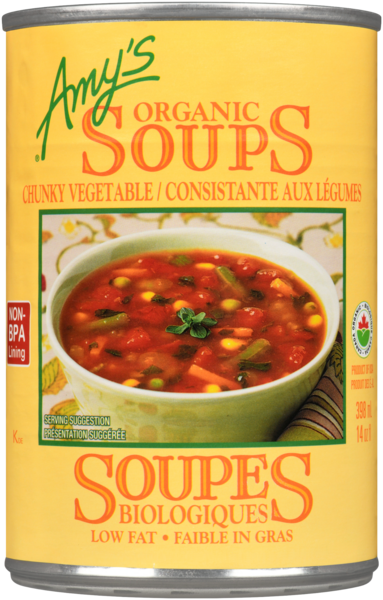 Amy's Kitchen Soupes Bio ~   Consistante Aux Légumes