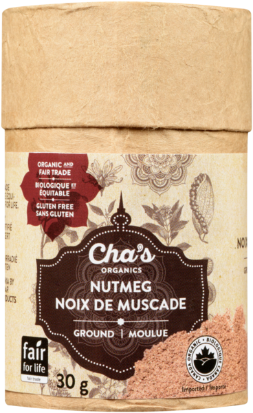 Cha's Organics Noix de Muscade Moulue 30 g