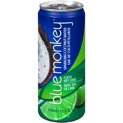 Blue Monkey Sparkling Coconut Water Coco Key Lime 330 ml