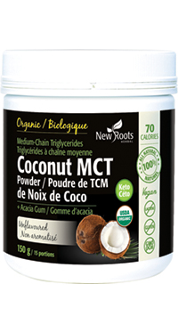 New Roots Poudre de TCM de Noix de Coco + Gomme d’acacia
