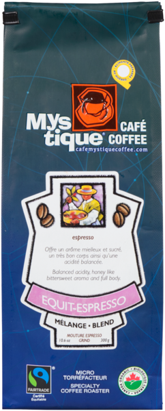 Café Mystique Coffee Equit Espresso Blend Espresso Grind 300 g