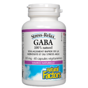 Natural Factors 100% Natural GABA 250 mg, Stress-Relax
