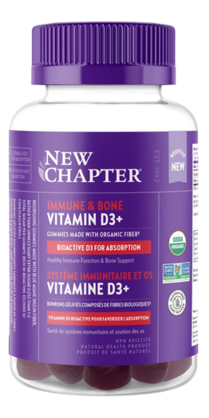 New Chapter Vitamine D3+ 1000UI Gomme