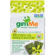gimMe Biologique Algues Grillées de Première Qualité Sel de Mer et Huile d'Avocat 9 g