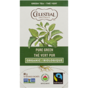 Celestial Organics Green Tea Pure Green Organic 18 Tea Bags 30 g