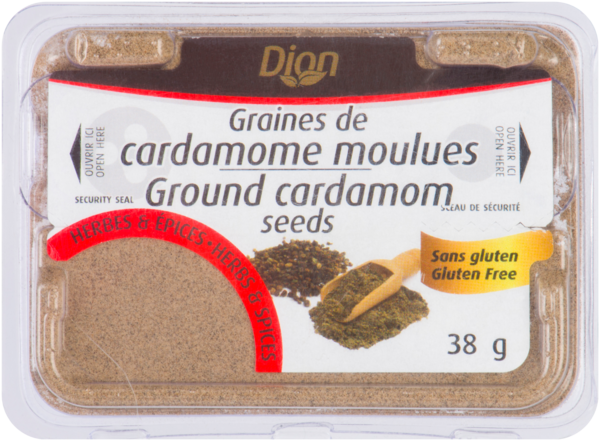Dion Herbes & Épices Graines de Cardamome Moulues 38 g