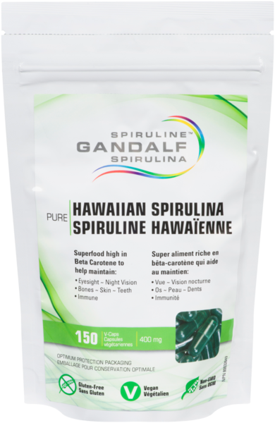 Gandalf Spiruline Hawaienne 400mg Veg Caps