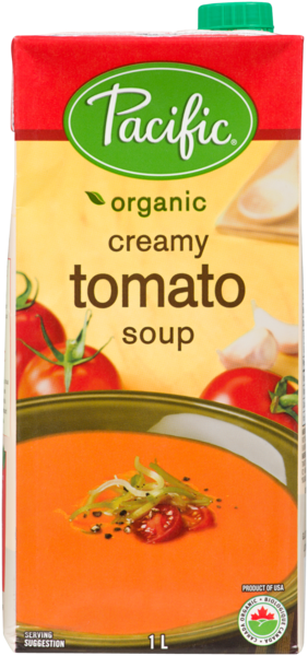 Pacific Foods Soupe Crémeuse aux Tomates Biologique 1 L