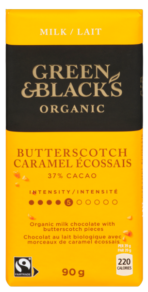 Green&Black Chocolat au lait Biologique Caramel Écossais