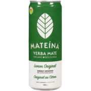 Mateina Yerba Mate Energy Infusion Lemon Original Organic 355 ml