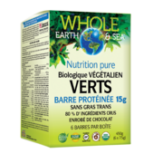 Whole Earth & Sea® Barre protéinée biologique végétalien Verts 15 g 6 barres