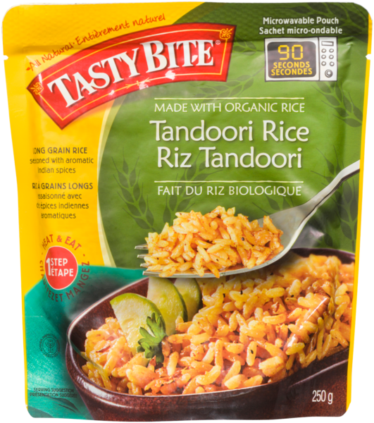 Tasty Bite Riz Tandoori Fait du Riz Biologique 250 g