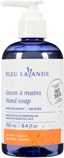 Bleu Lavande   Savon Mains Lavande-Orange 250 Ml