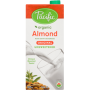 Pacific Foods Almond Plant-Based Beverage Original Unsweetened Organic
