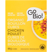 GoBio! Organic Bouillon Cubes Chicken 6 Cubes 66 g